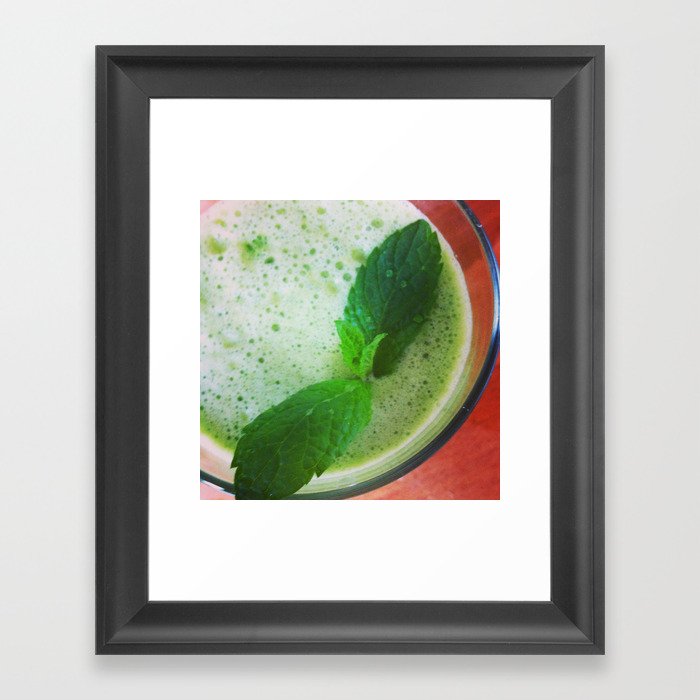 Green Juice Framed Art Print