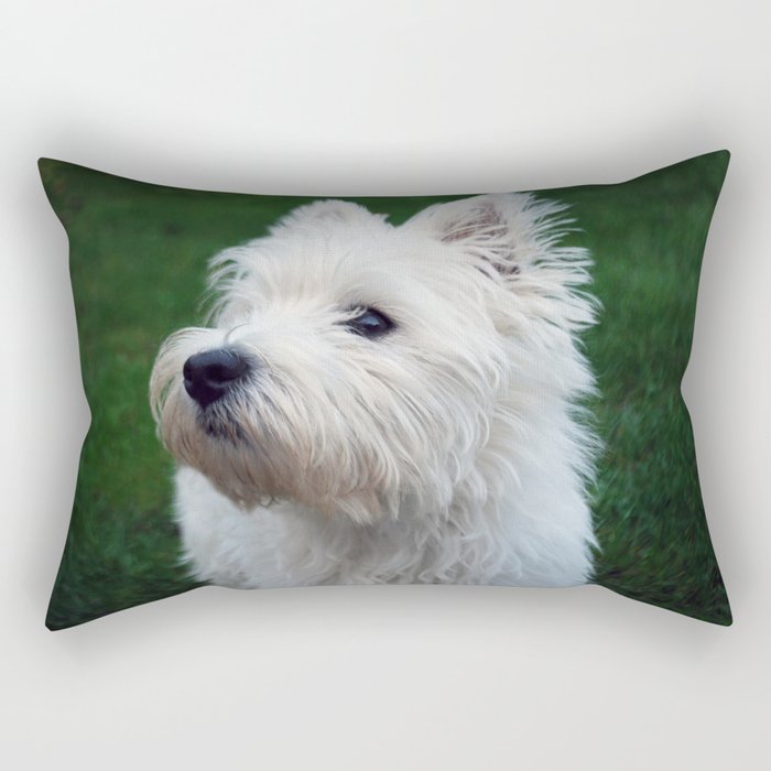Westie puppy Rectangular Pillow