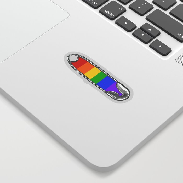 LGBTQ Ally Safety Pin Sticker