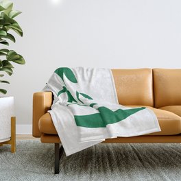 green forest Throw Blanket