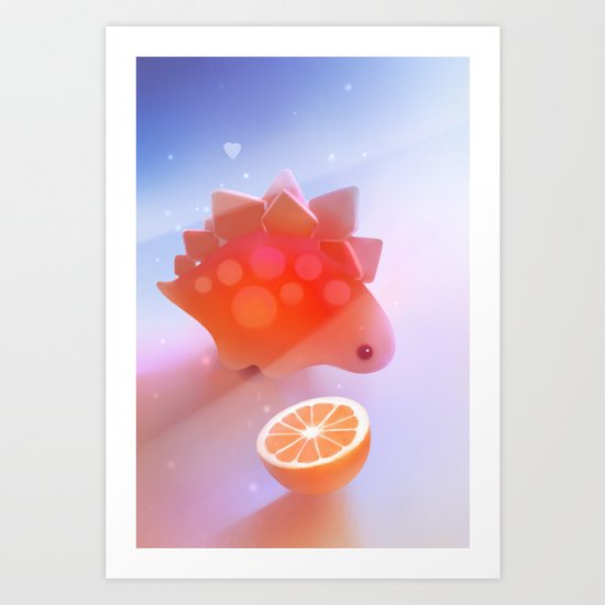 Stego Dino Art Print