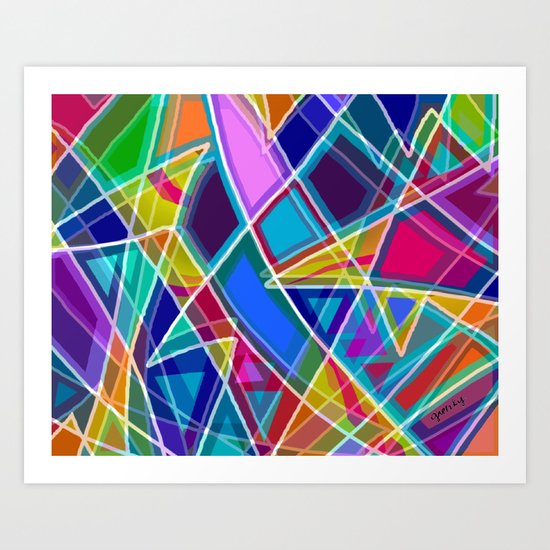 Stained Glass Art Print