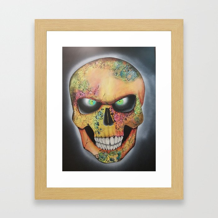 Mrs. skull Framed Art Print