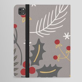 Holly And Winter Berries  2 iPad Folio Case