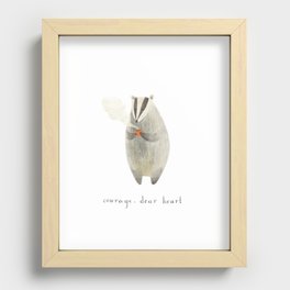 Courage, Dear Heart Recessed Framed Print