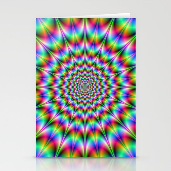 Psychedelic Explosion Stationery Cards