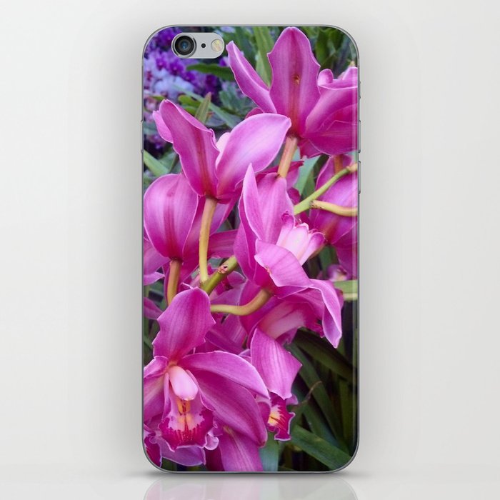 purple orchids iPhone Skin