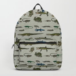 Reptiles vintage pattern Backpack