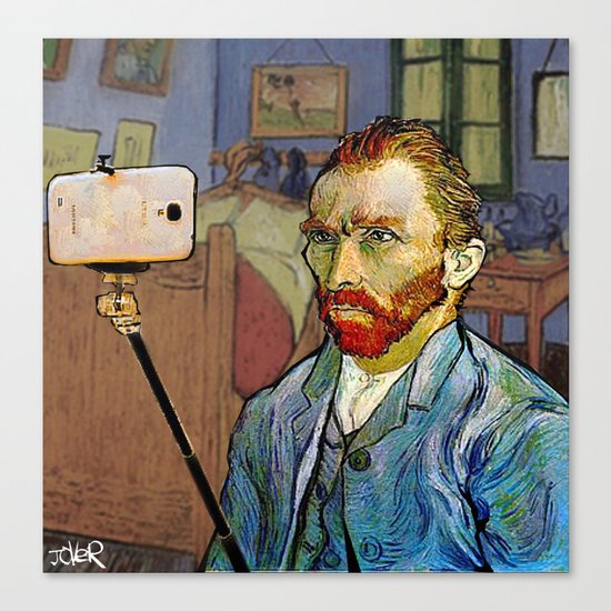 VINCENT VAN SELFIE Canvas Print