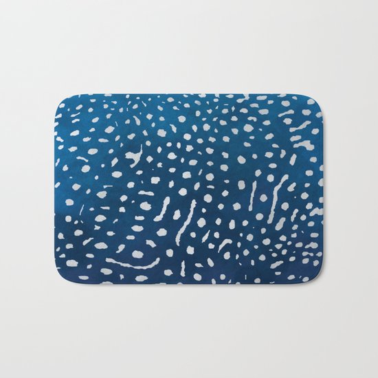 Whale shark skin. Bath Mat