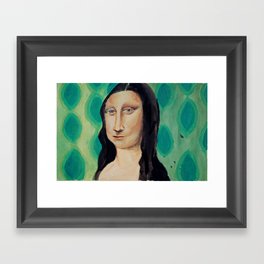 Retro Lisa Framed Art Print