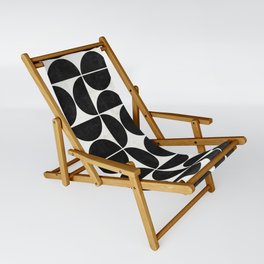 Mid-Century Modern Pattern No.3 - Black and White Sling Chair