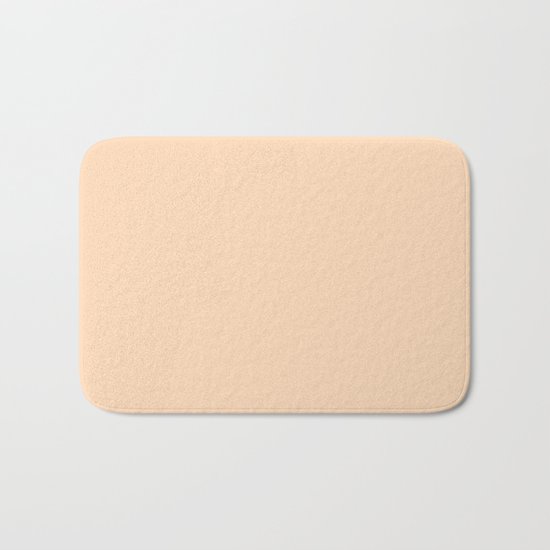 color peach puff Bath Mat