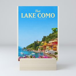 Visit Lake Como Mini Art Print