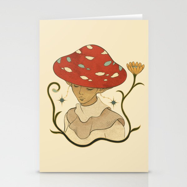 Vintage Fairytale Mushroom Nymph Stationery Cards
