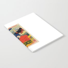 Trianon Concert Montmatre Vintage Advertising Illustration Notebook