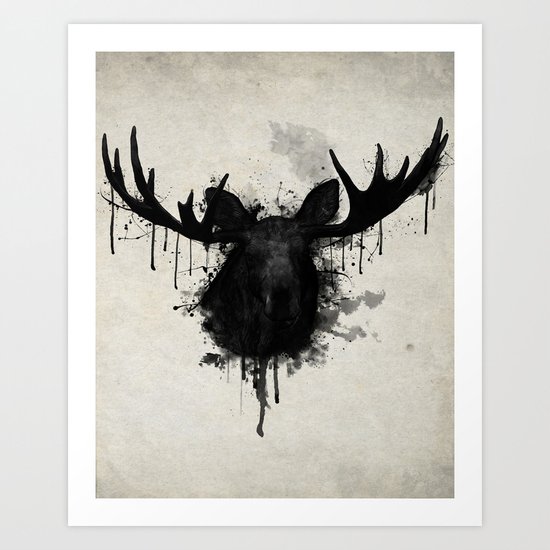 Moose Art Print