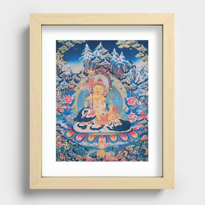 Vaishravana, Guardian of Buddhism and Protector of Riches Recessed Framed Print
