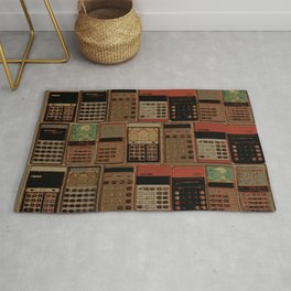 Numbers Rug | Retrotech, Vintage, Collage, Digital, Mod, Graphicdesign 