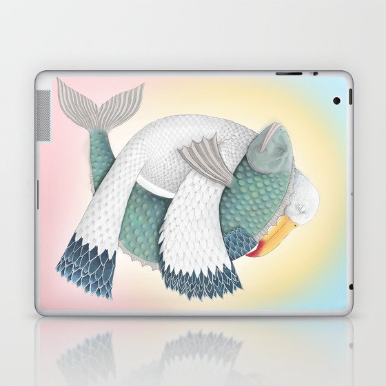 Bird and Fish Laptop & iPad Skin