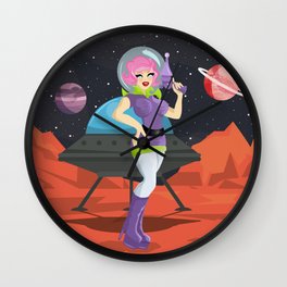 Keeping The Universe Cute One Planet At A Time Wall Clock