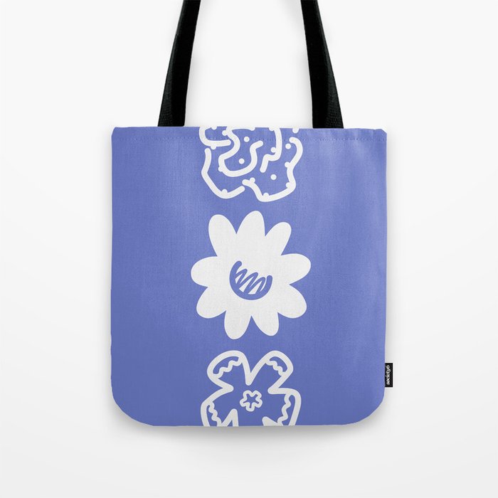 Three flowers vertical composition 3 Tote Bag