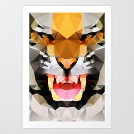 Tiger - Geo Art Print