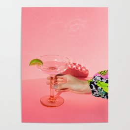 Blush Pink Cocktail Party Poster