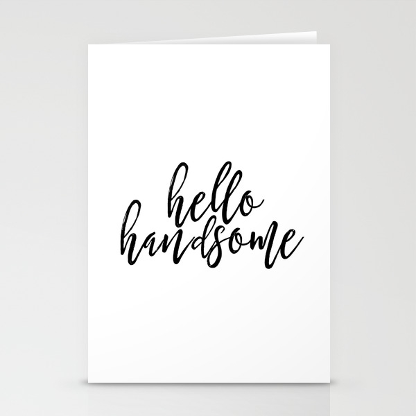 Hello Sign Hello Handsome Printable Art Romantic Gift For Him Hello Beautiful Valentines Day Decor Stationery Cards By Milos955