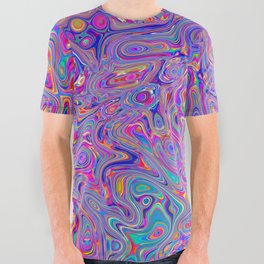 Neon melt All Over Graphic Tee