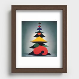 Miró Inspired Christmas Tree (style 2) Recessed Framed Print