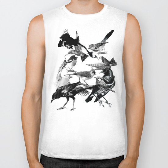 A Volery of Birds Biker Tank