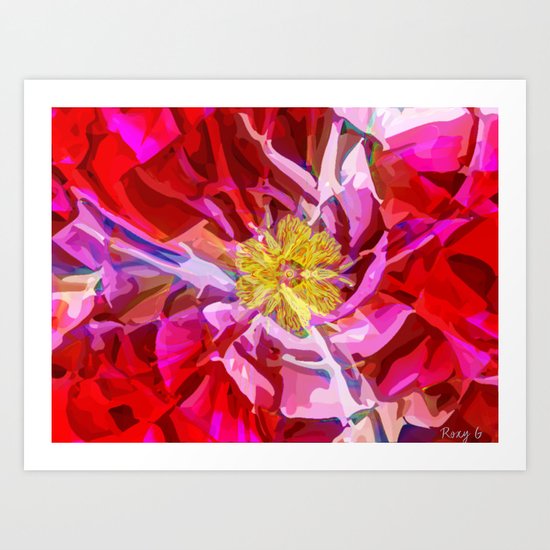 Abstract Flower Art Print