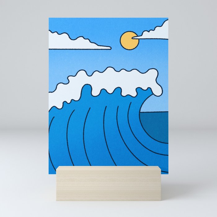 The Waves are Calling Me Mini Art Print