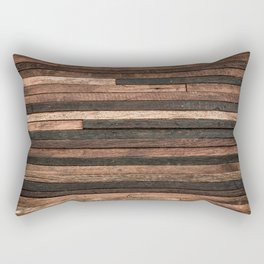 Vintage Wood Plank Rectangular Pillow