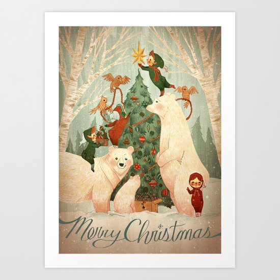 Christmas Card 2014 Art Print