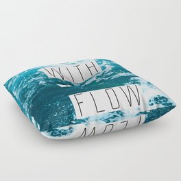 Ocean Waves | Go With the Flow  Floor Pillow