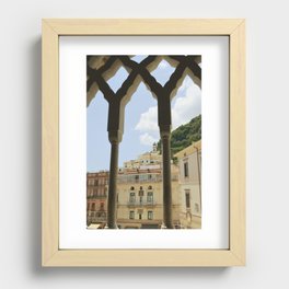 Amalfi town seen from the Cathedral window | Sorrento Peninsula, Italy Recessed Framed Print