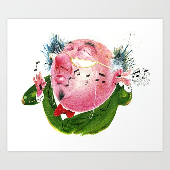 The Music Critic Art Print
