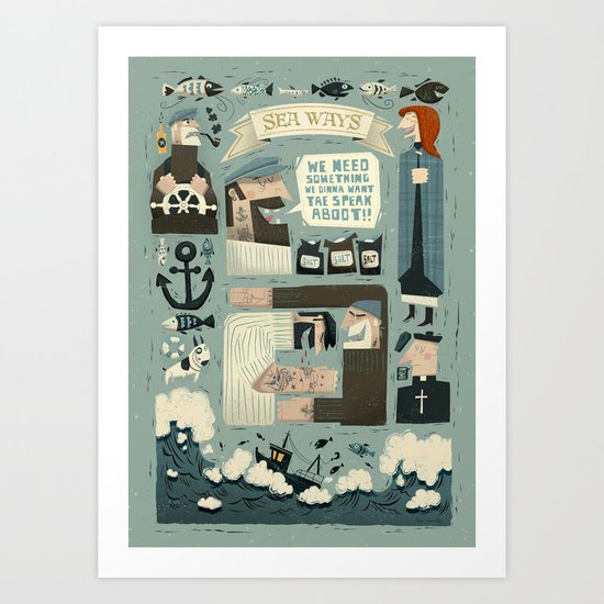 SeaWays Art Print