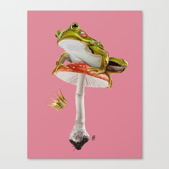 Kiss (Colour) Canvas Print
