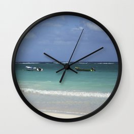 Carribean sea 12 Wall Clock
