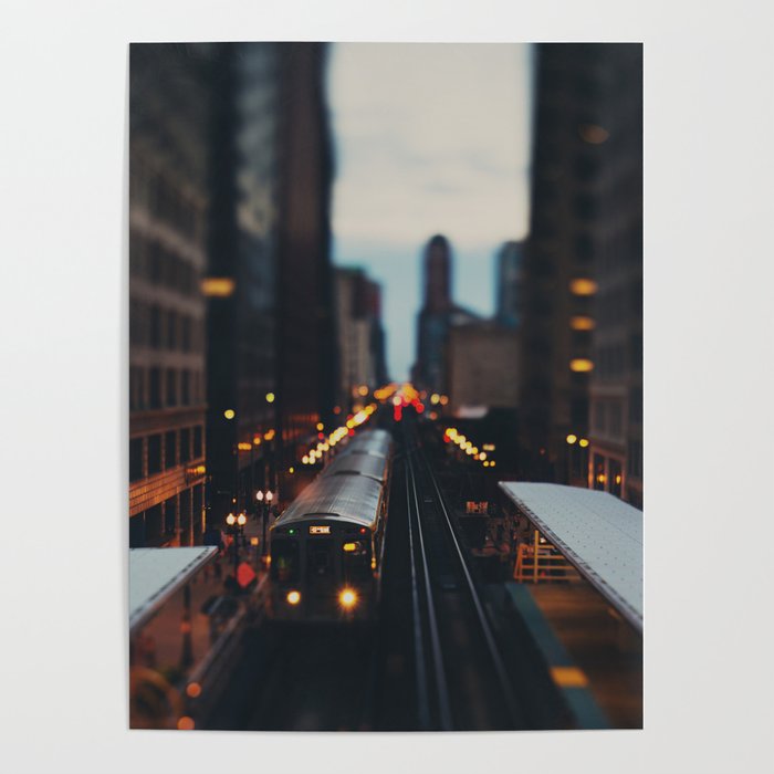 Chicago South Loop photograph Poster