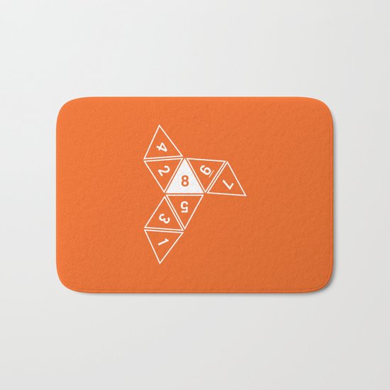 Unrolled D8 Bath Mat