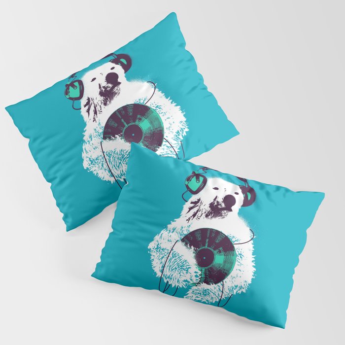 Record Bear Pillow Sham