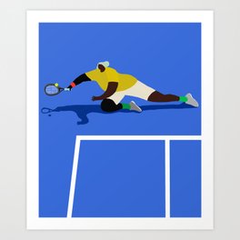 tennis match Art Print