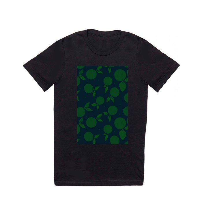Abstract tangerine pattern - green and blue T Shirt