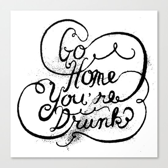 GO HOME Canvas Print