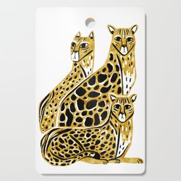 Gold Cheetahs Cutting Board