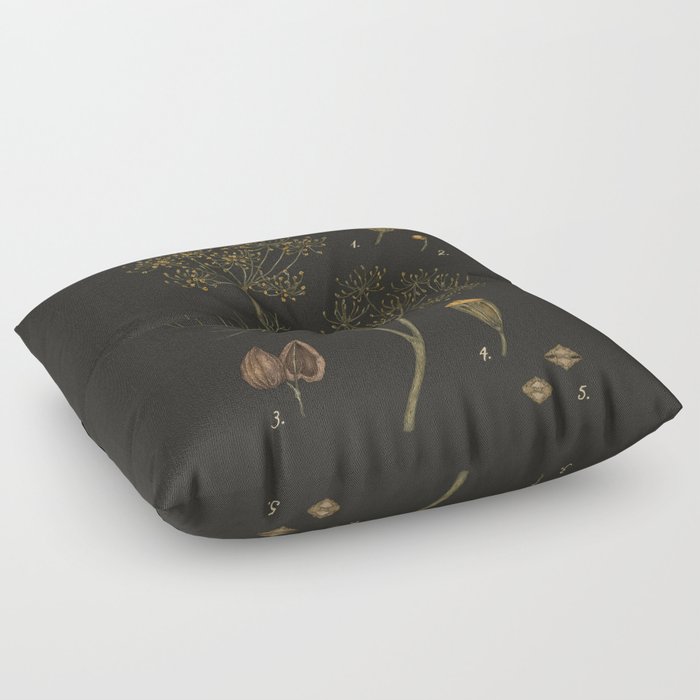 Dill (Dark Background) Floor Pillow